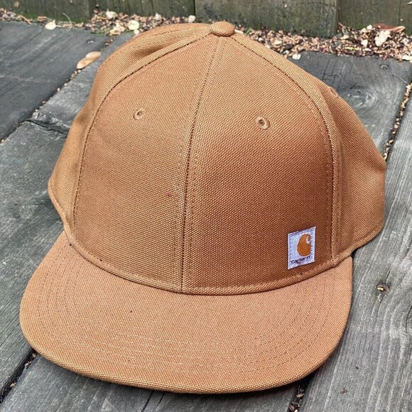 Carhartt Canvas Hat Baseball Cap Snapback - Picture 1 of 3
